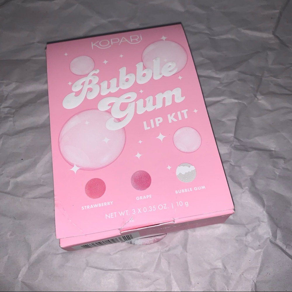 Kopari bubble gum lip kit